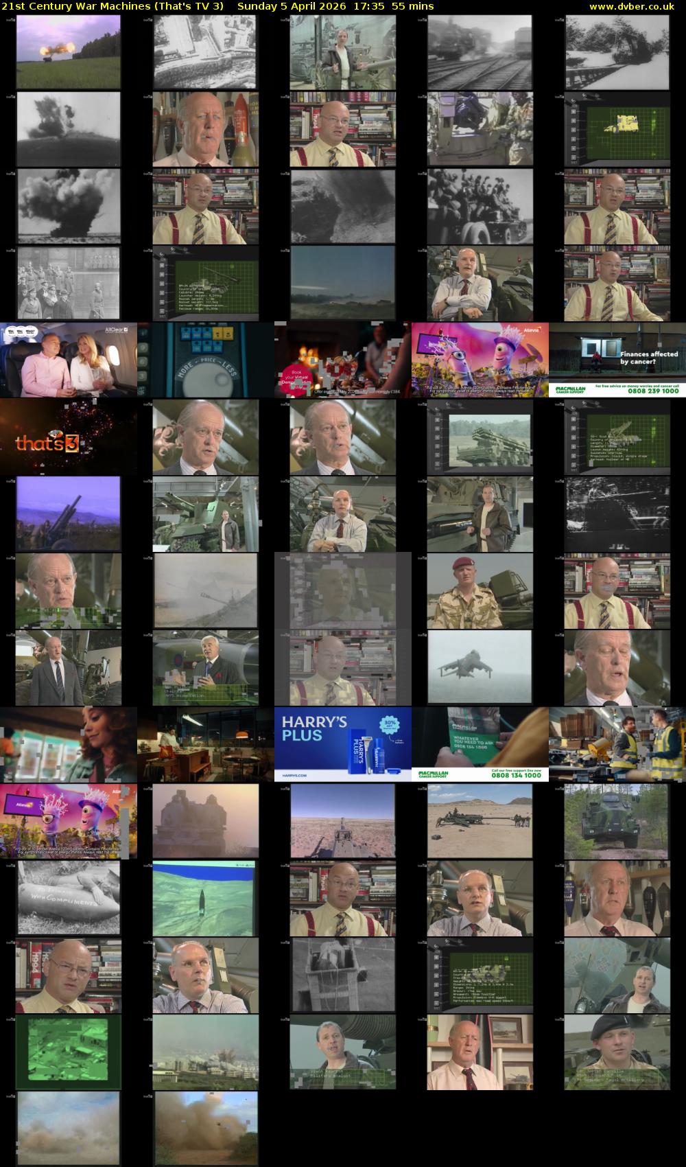 21st Century War Machines (That's TV 3) Sunday 5 April 2026 17:35 - 18:30