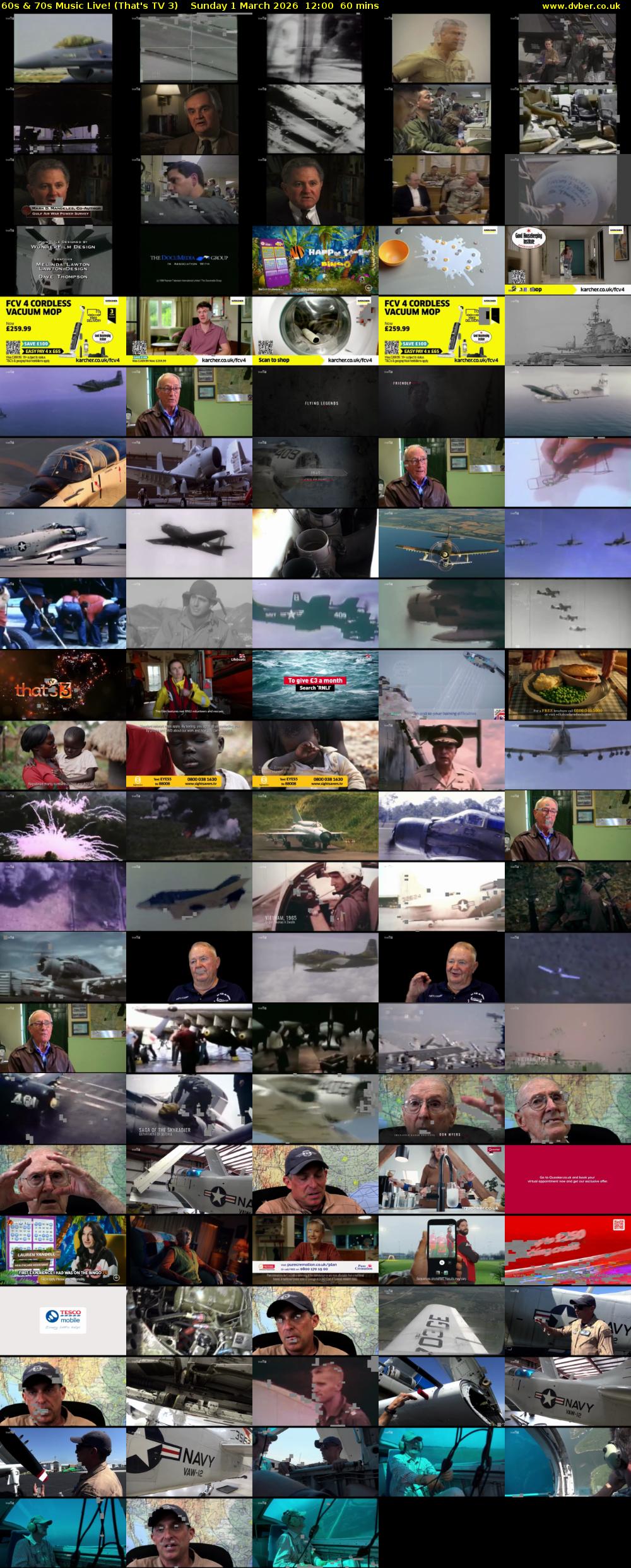 60s & 70s Music Live! (That's TV 3) Sunday 1 March 2026 12:00 - 13:00