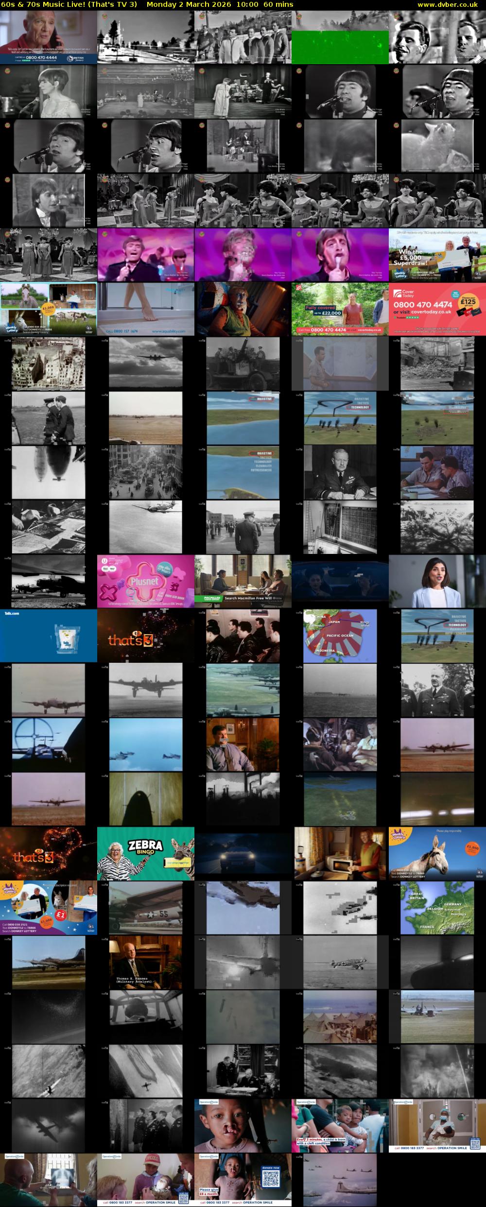 60s & 70s Music Live! (That's TV 3) Monday 2 March 2026 10:00 - 11:00