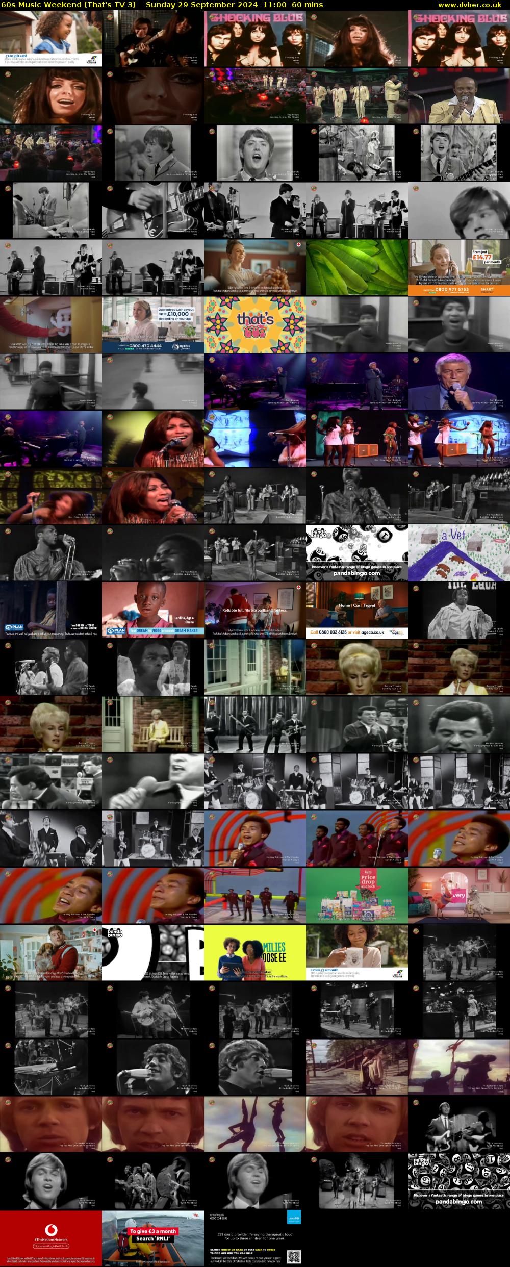 60s Music Weekend (That's TV 3) Sunday 29 September 2024 11:00 - 12:00