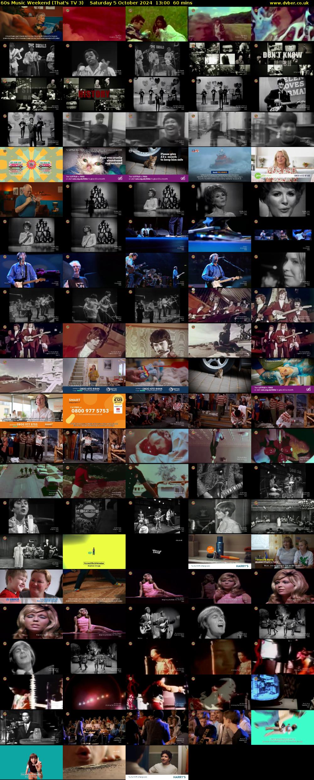 60s Music Weekend (That's TV 3) Saturday 5 October 2024 13:00 - 14:00