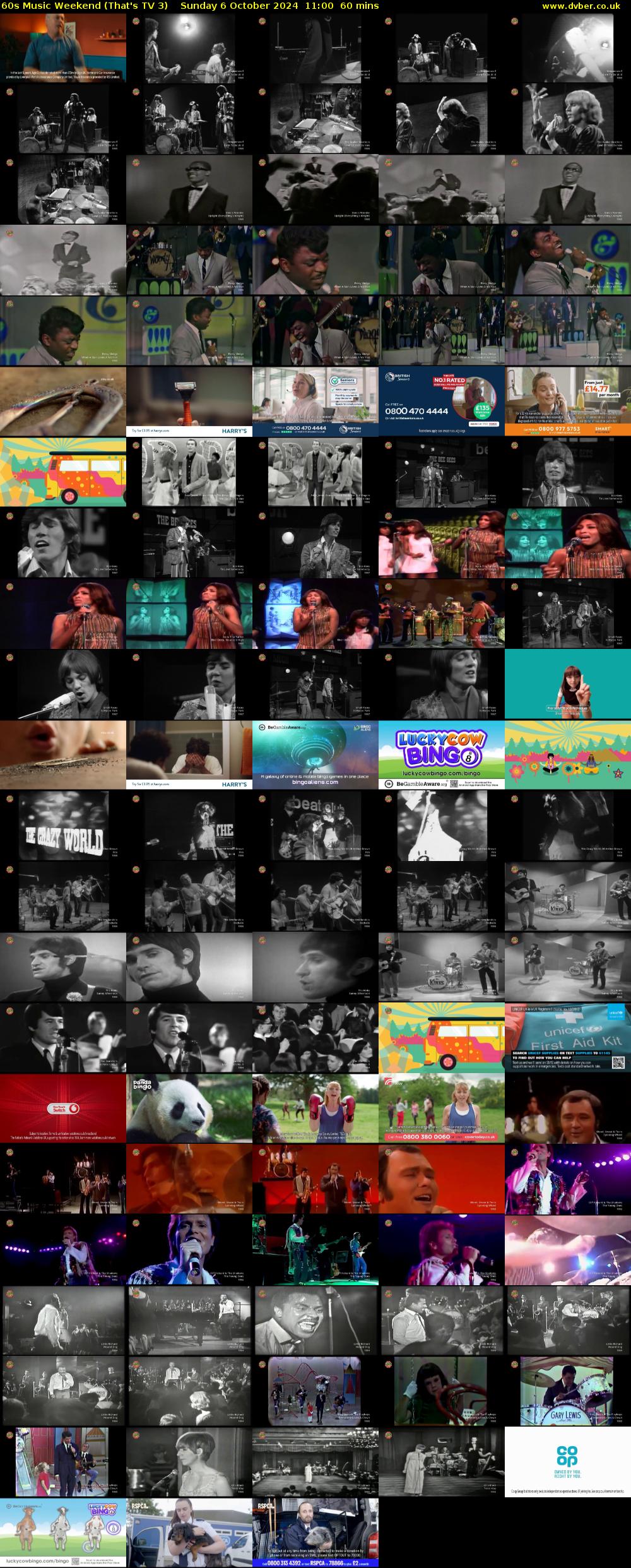 60s Music Weekend (That's TV 3) Sunday 6 October 2024 11:00 - 12:00