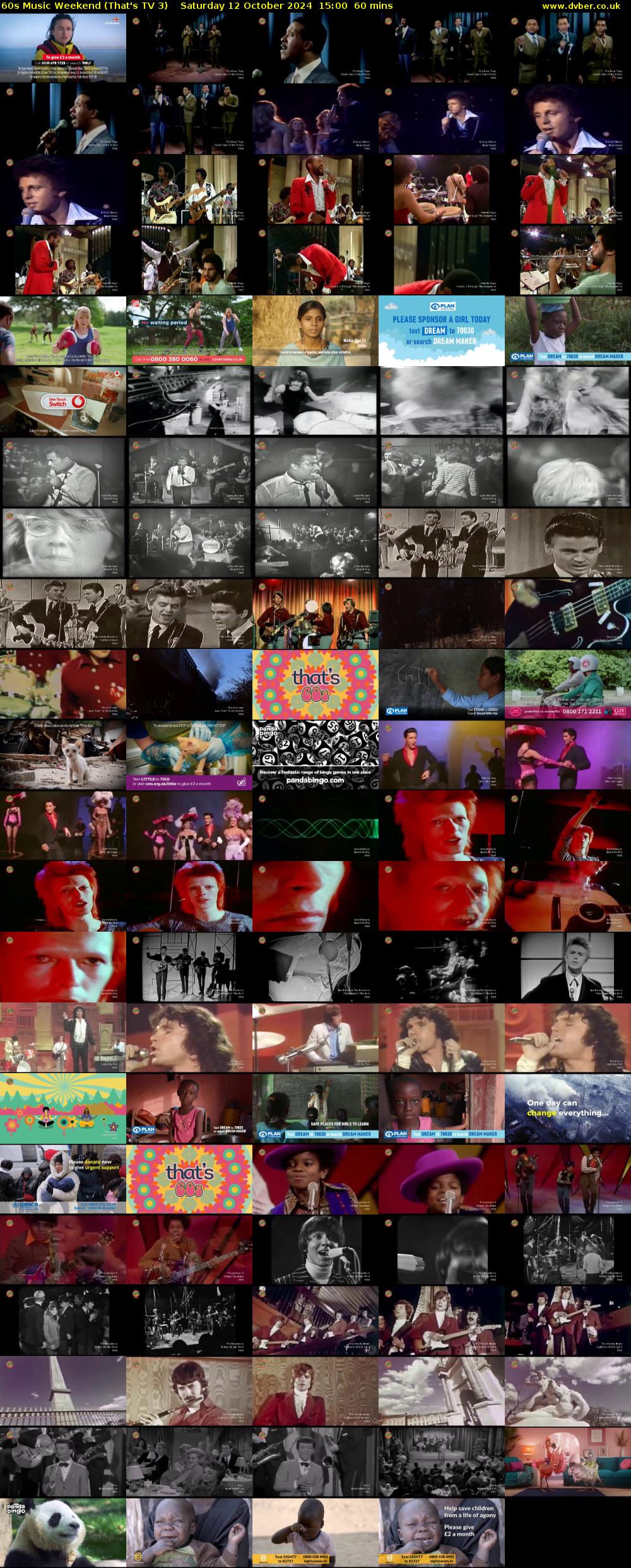 60s Music Weekend (That's TV 3) Saturday 12 October 2024 15:00 - 16:00