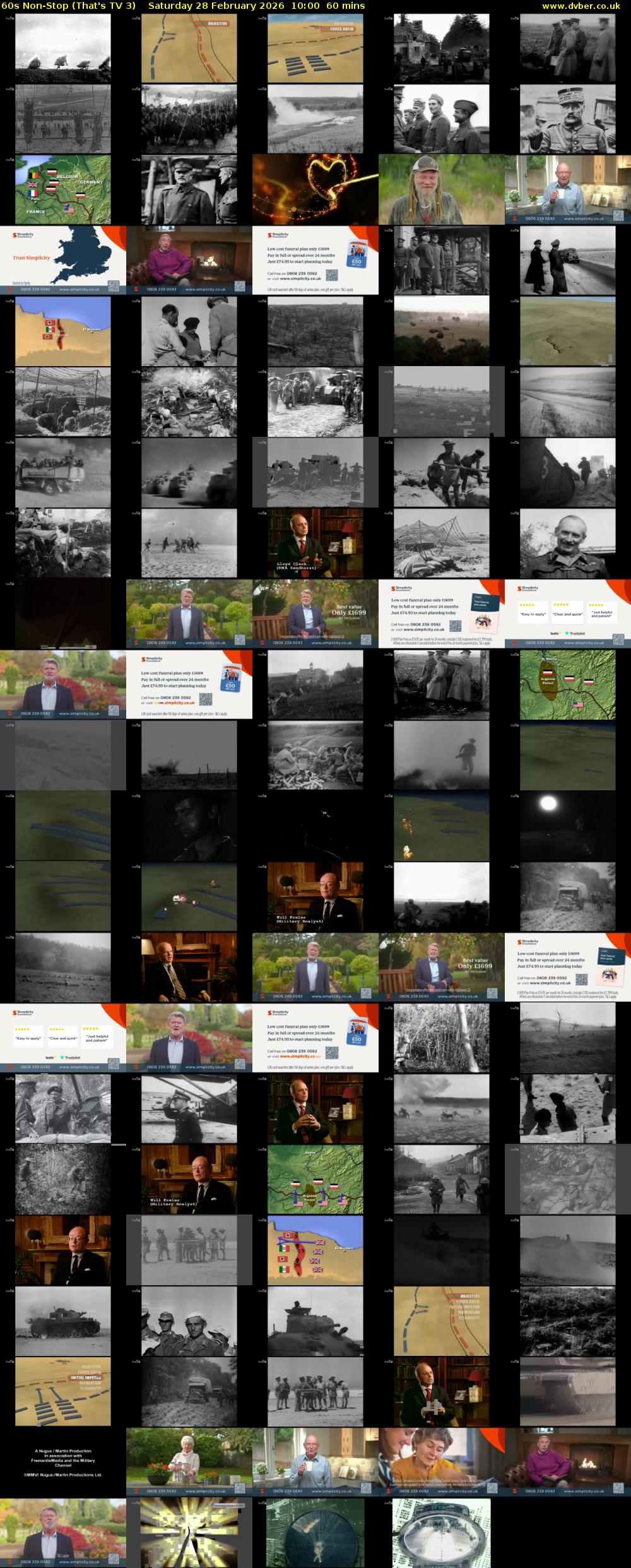 60s Non-Stop (That's TV 3) Saturday 28 February 2026 10:00 - 11:00