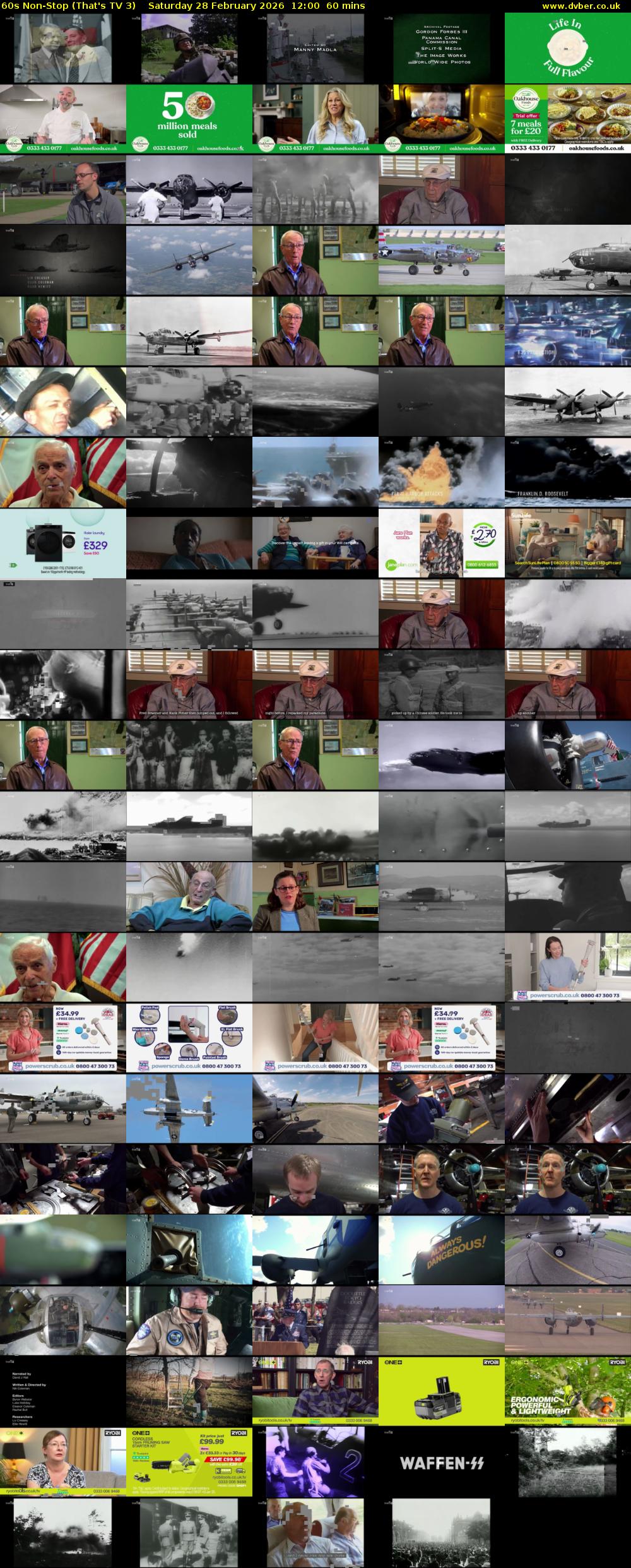 60s Non-Stop (That's TV 3) Saturday 28 February 2026 12:00 - 13:00