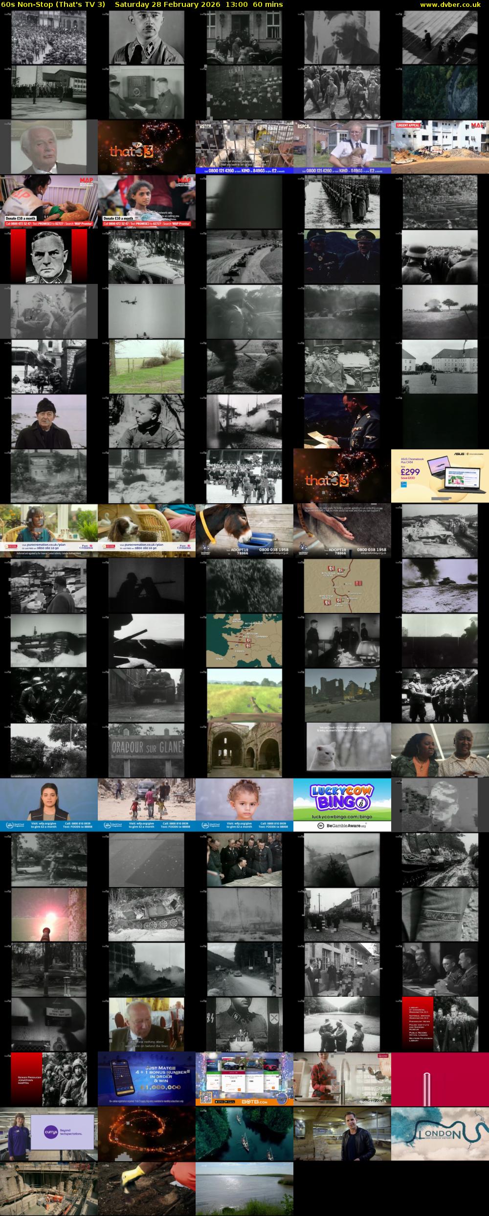 60s Non-Stop (That's TV 3) Saturday 28 February 2026 13:00 - 14:00