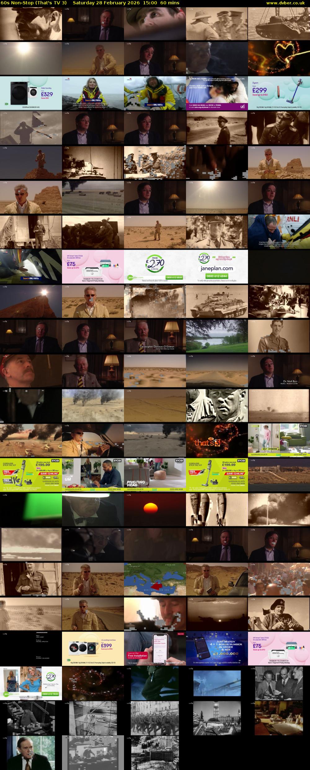 60s Non-Stop (That's TV 3) Saturday 28 February 2026 15:00 - 16:00