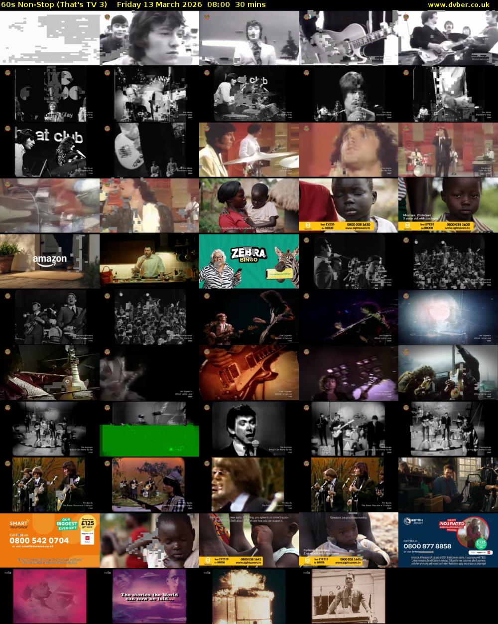 60s Non-Stop (That's TV 3) Friday 13 March 2026 08:00 - 08:30