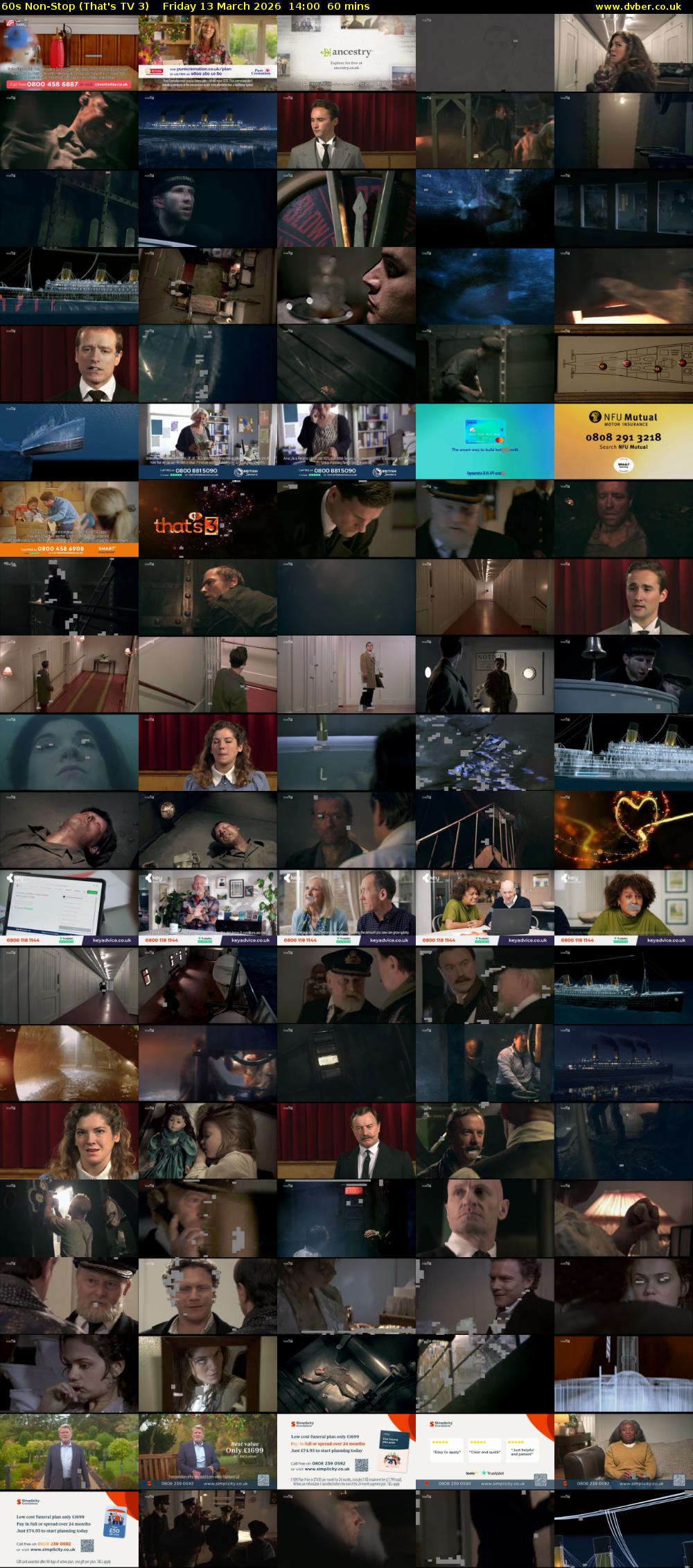 60s Non-Stop (That's TV 3) Friday 13 March 2026 14:00 - 15:00