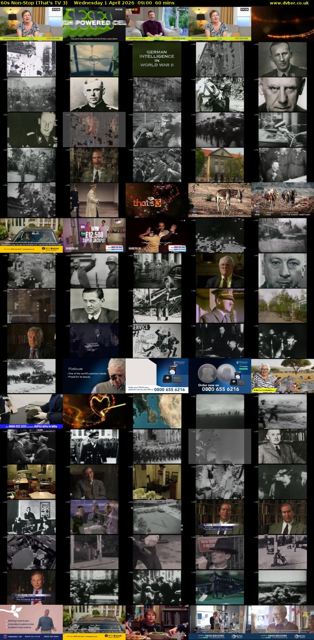 60s Non-Stop (That's TV 3) Wednesday 1 April 2026 09:00 - 10:00