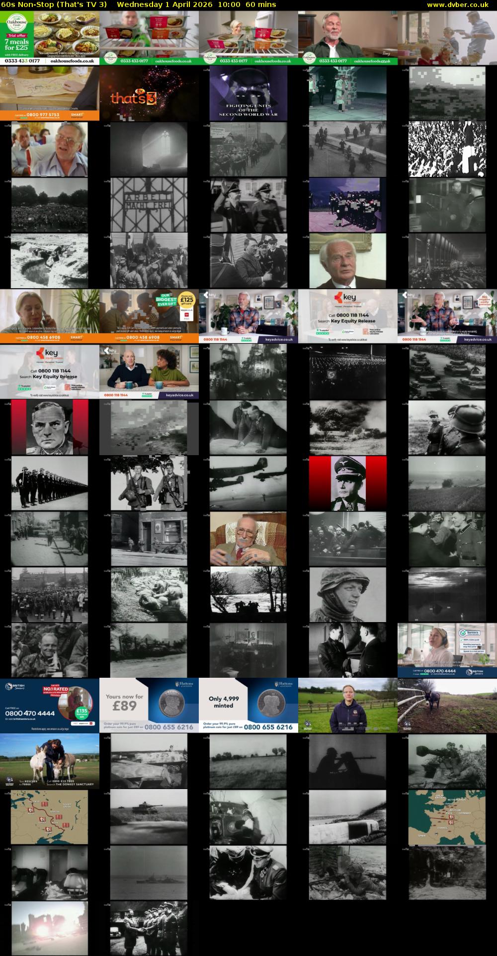 60s Non-Stop (That's TV 3) Wednesday 1 April 2026 10:00 - 11:00