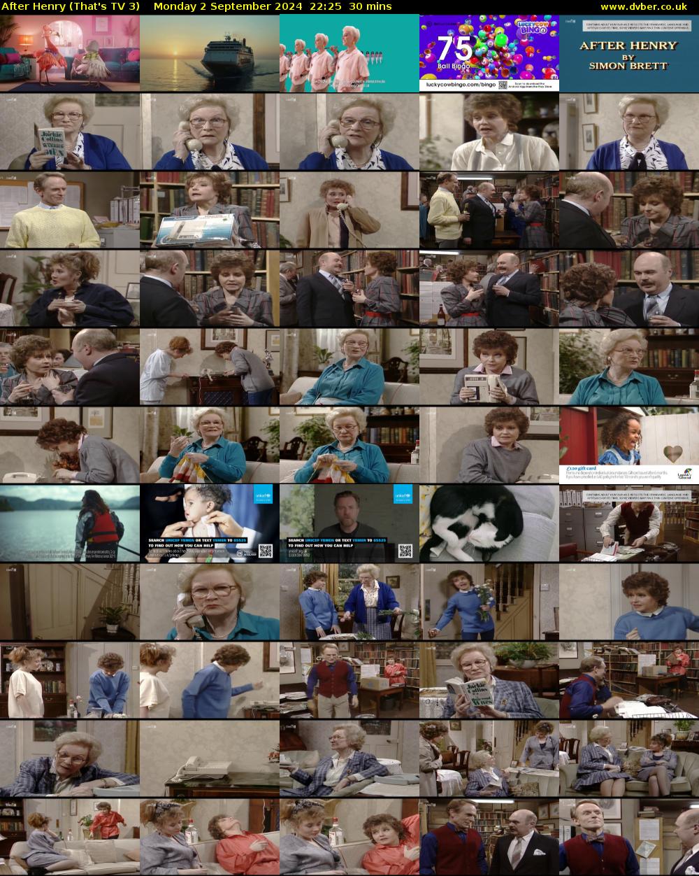 After Henry (That's TV 3) Monday 2 September 2024 22:25 - 22:55
