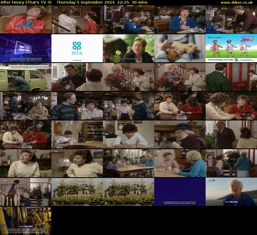 After Henry (That's TV 3) Thursday 5 September 2024 22:25 - 22:55