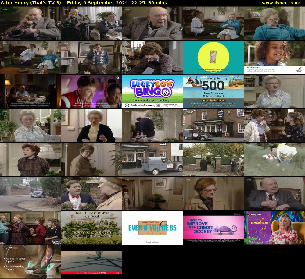 After Henry (That's TV 3) Friday 6 September 2024 22:25 - 22:55