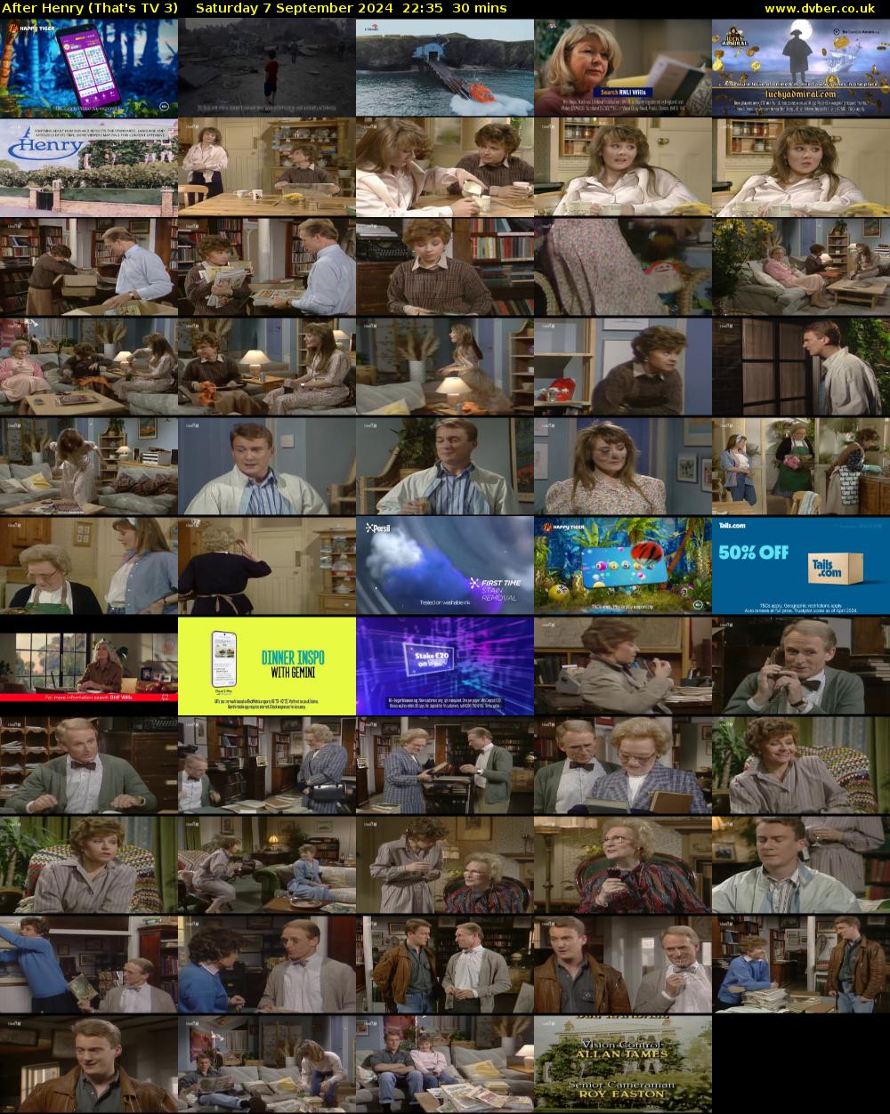 After Henry (That's TV 3) Saturday 7 September 2024 22:35 - 23:05