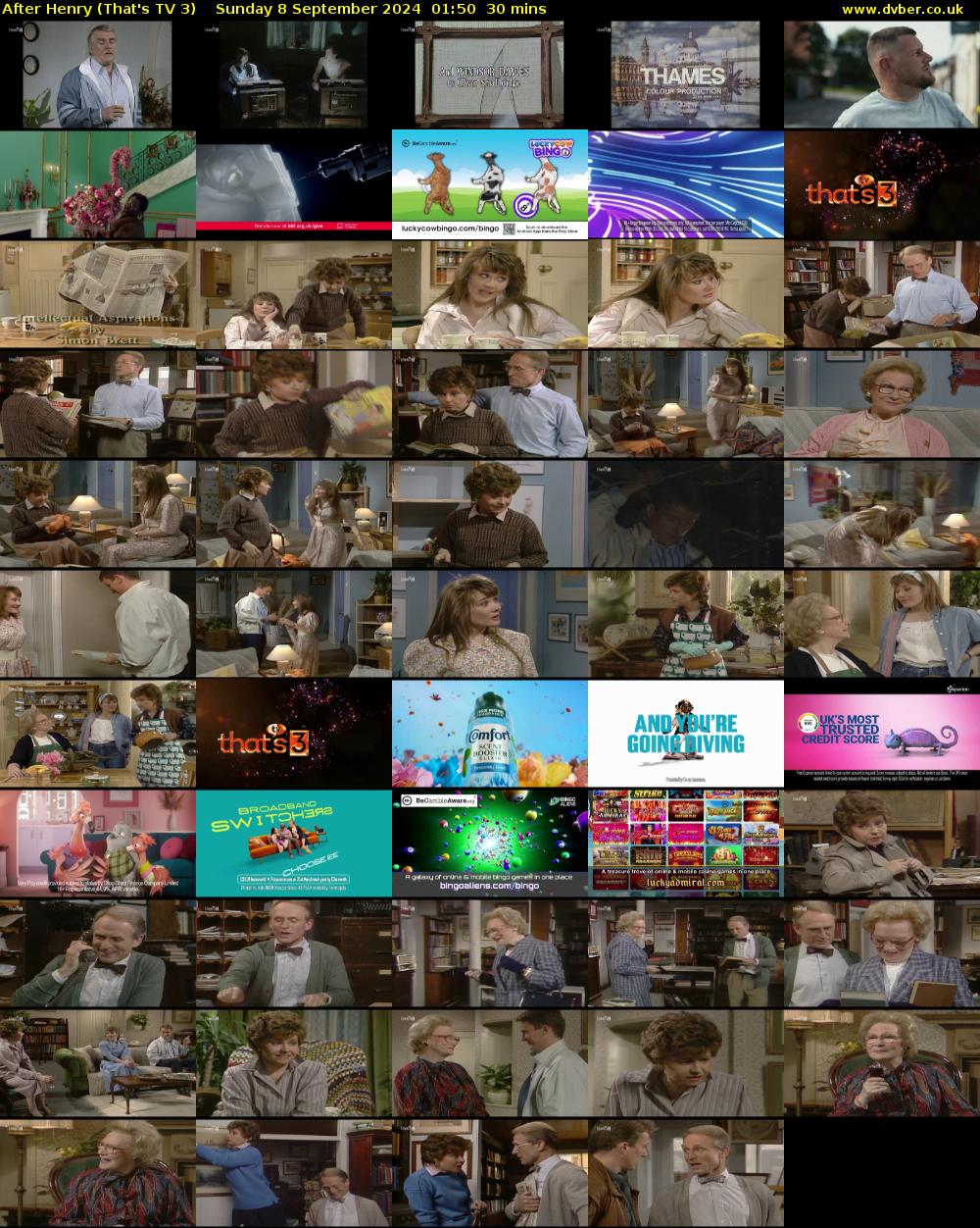 After Henry (That's TV 3) Sunday 8 September 2024 01:50 - 02:20