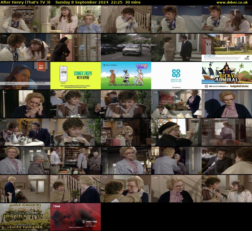 After Henry (That's TV 3) Sunday 8 September 2024 22:25 - 22:55