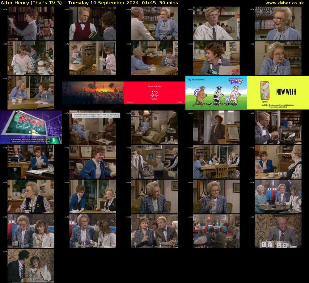 After Henry (That's TV 3) Tuesday 10 September 2024 01:45 - 02:15