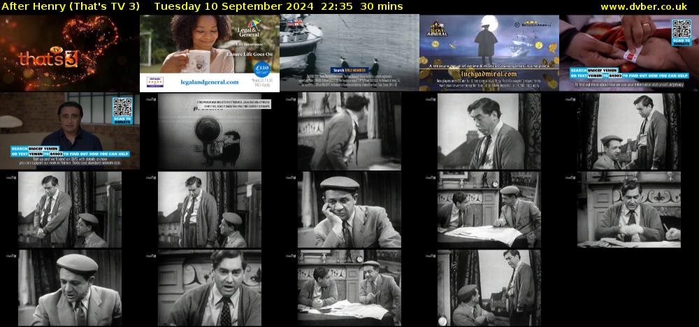 After Henry (That's TV 3) Tuesday 10 September 2024 22:35 - 23:05