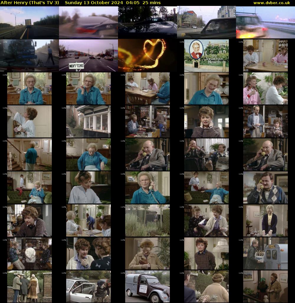 After Henry (That's TV 3) Sunday 13 October 2024 04:05 - 04:30