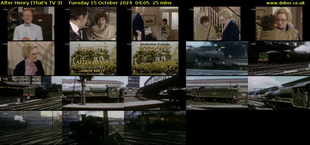 After Henry (That's TV 3) Tuesday 15 October 2024 04:05 - 04:30