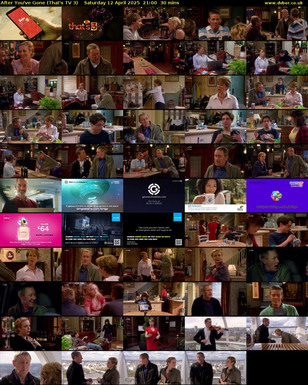 After You've Gone (That's TV 3) Saturday 12 April 2025 21:00 - 21:30
