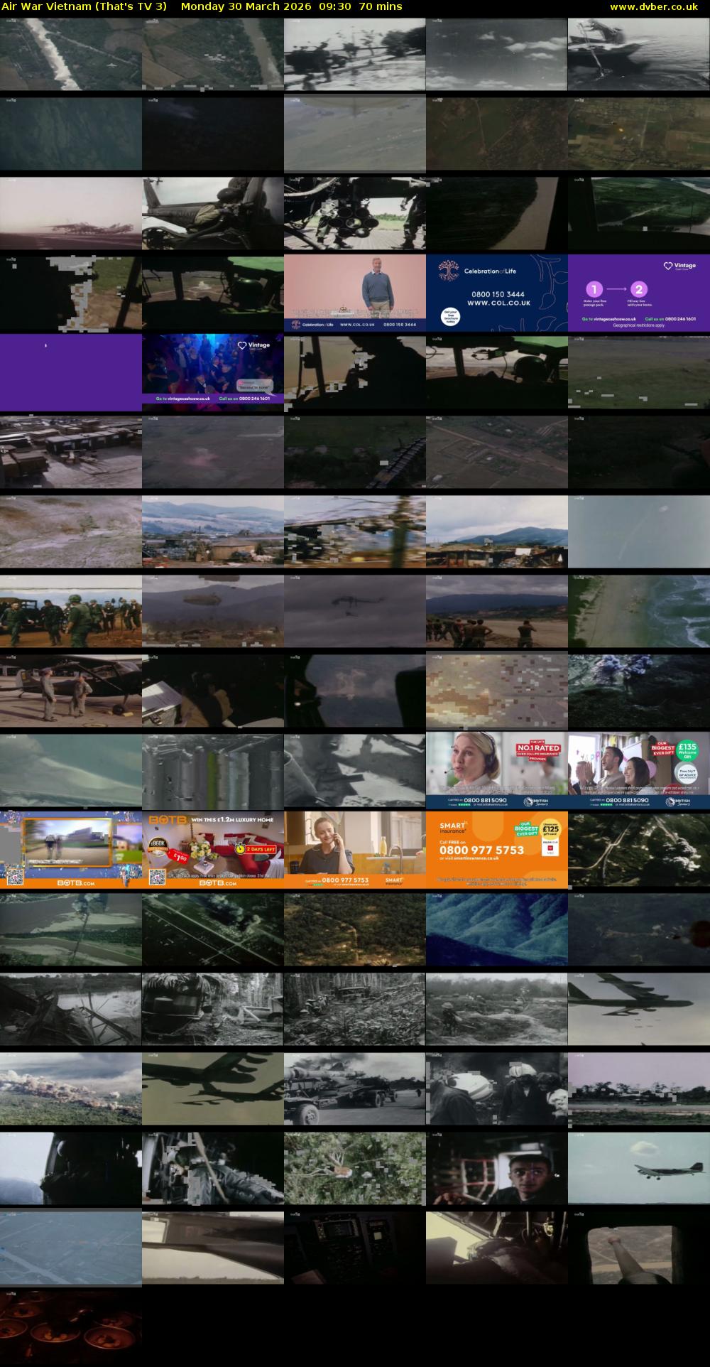 Air War Vietnam (That's TV 3) Monday 30 March 2026 09:30 - 10:40