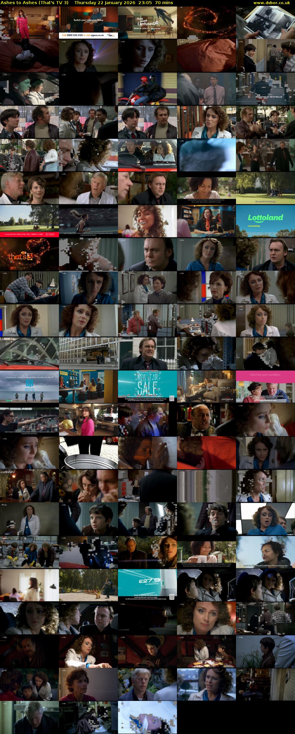 Ashes to Ashes (That's TV 3) Thursday 22 January 2026 23:05 - 00:15