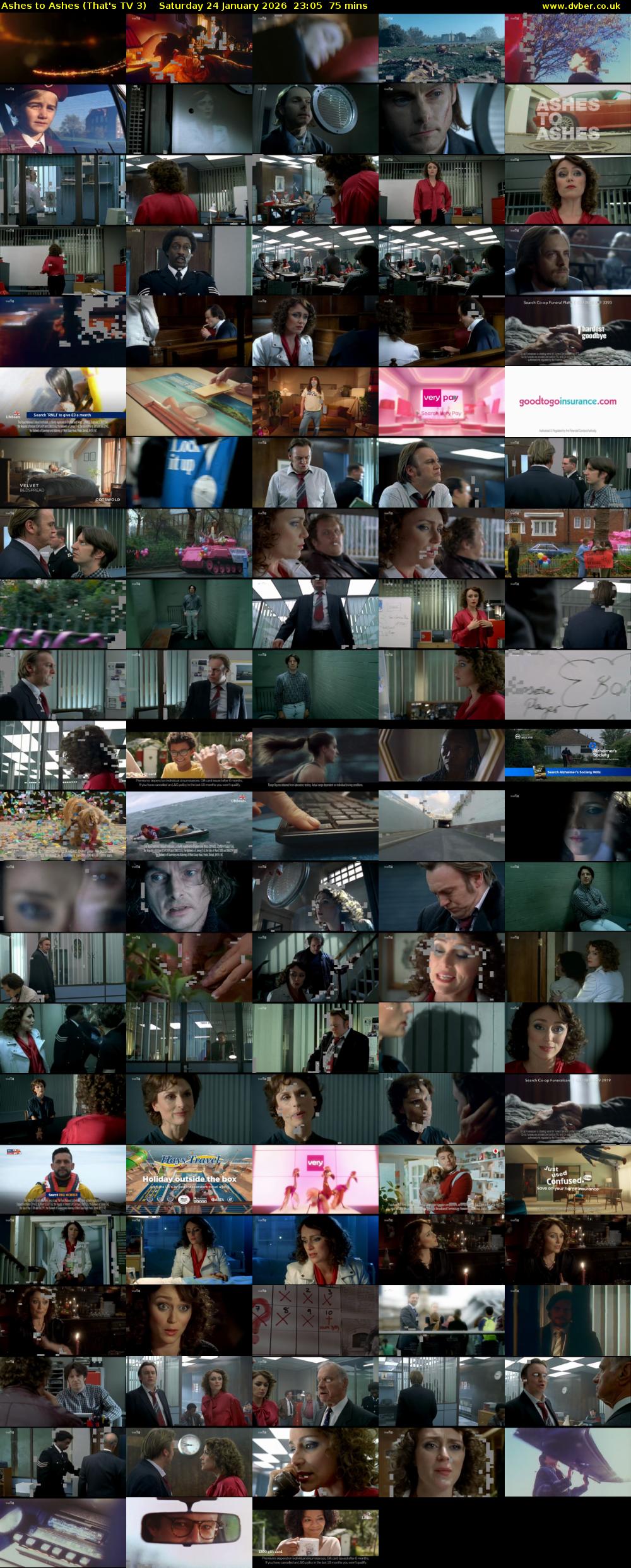 Ashes to Ashes (That's TV 3) Saturday 24 January 2026 23:05 - 00:20