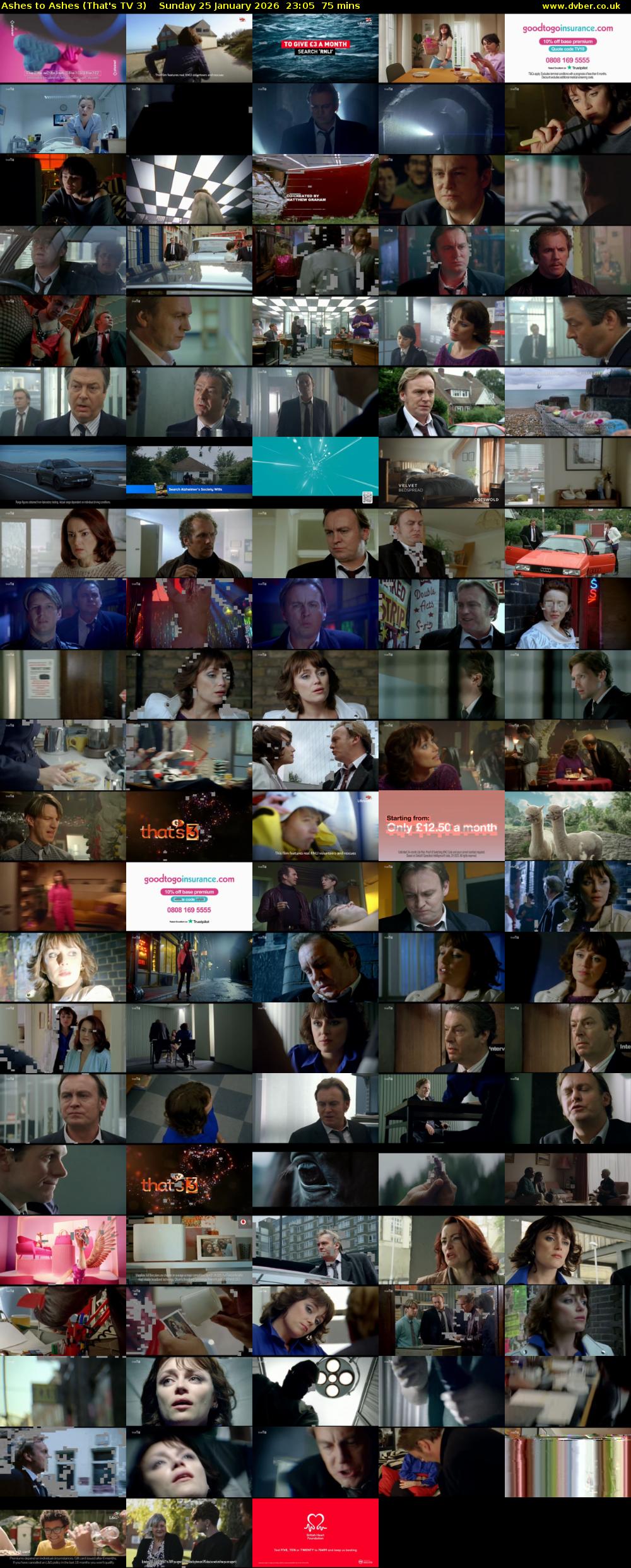 Ashes to Ashes (That's TV 3) Sunday 25 January 2026 23:05 - 00:20