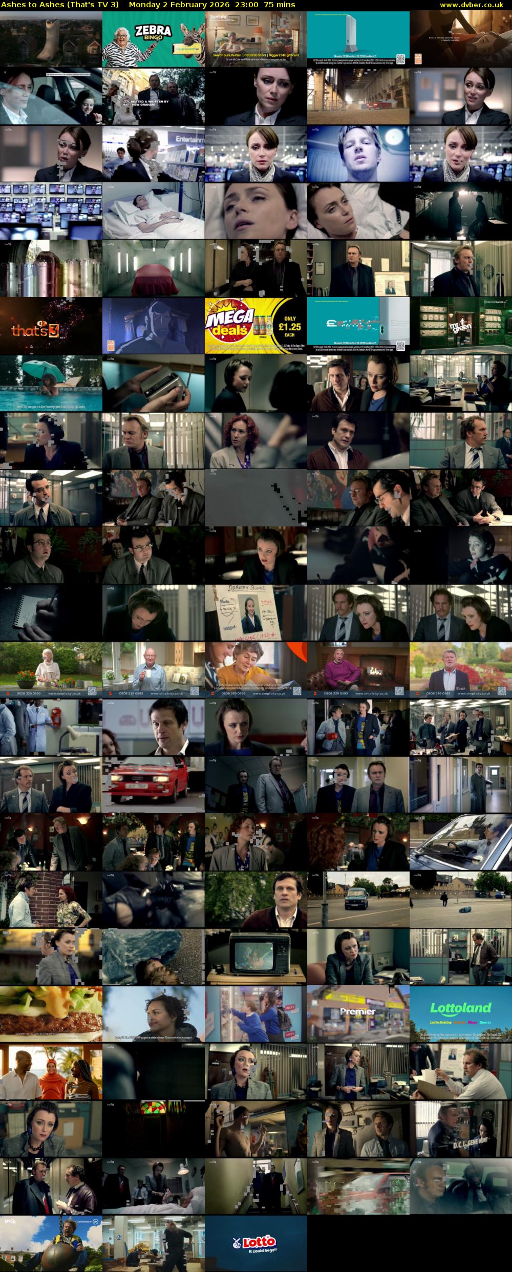 Ashes to Ashes (That's TV 3) Monday 2 February 2026 23:00 - 00:15