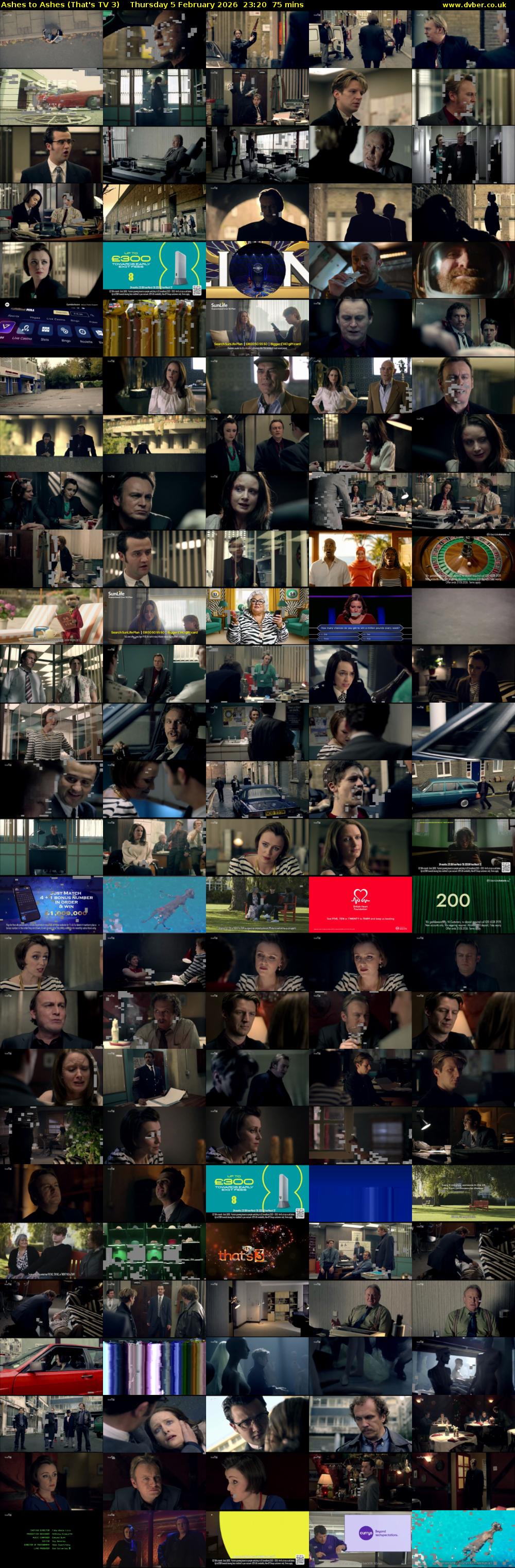 Ashes to Ashes (That's TV 3) Thursday 5 February 2026 23:20 - 00:35