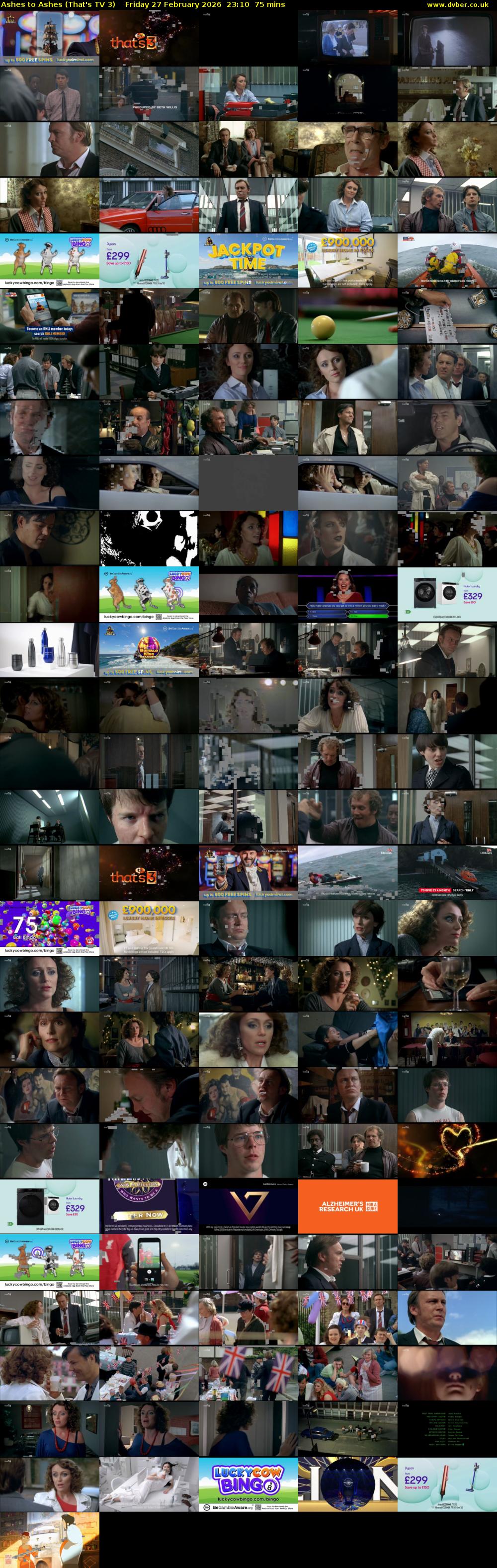 Ashes to Ashes (That's TV 3) Friday 27 February 2026 23:10 - 00:25