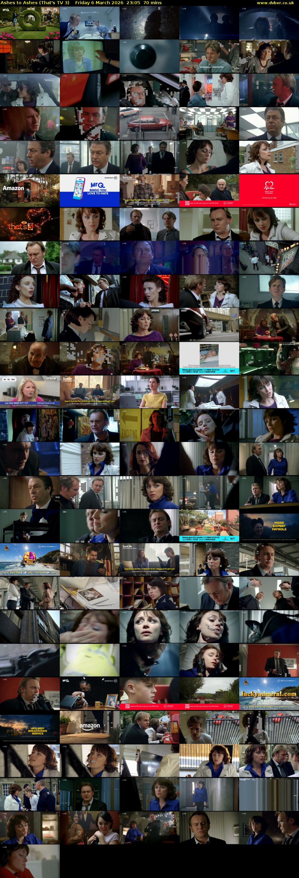 Ashes to Ashes (That's TV 3) Friday 6 March 2026 23:05 - 00:15