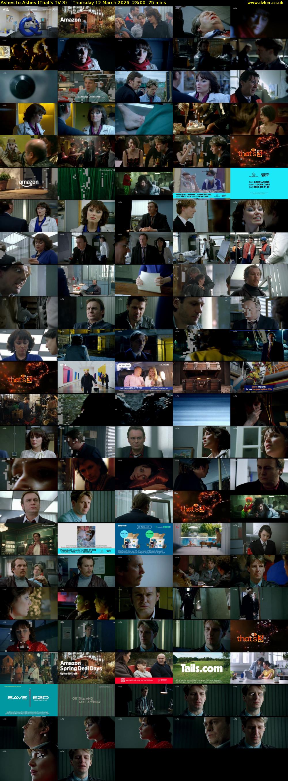 Ashes to Ashes (That's TV 3) Thursday 12 March 2026 23:00 - 00:15