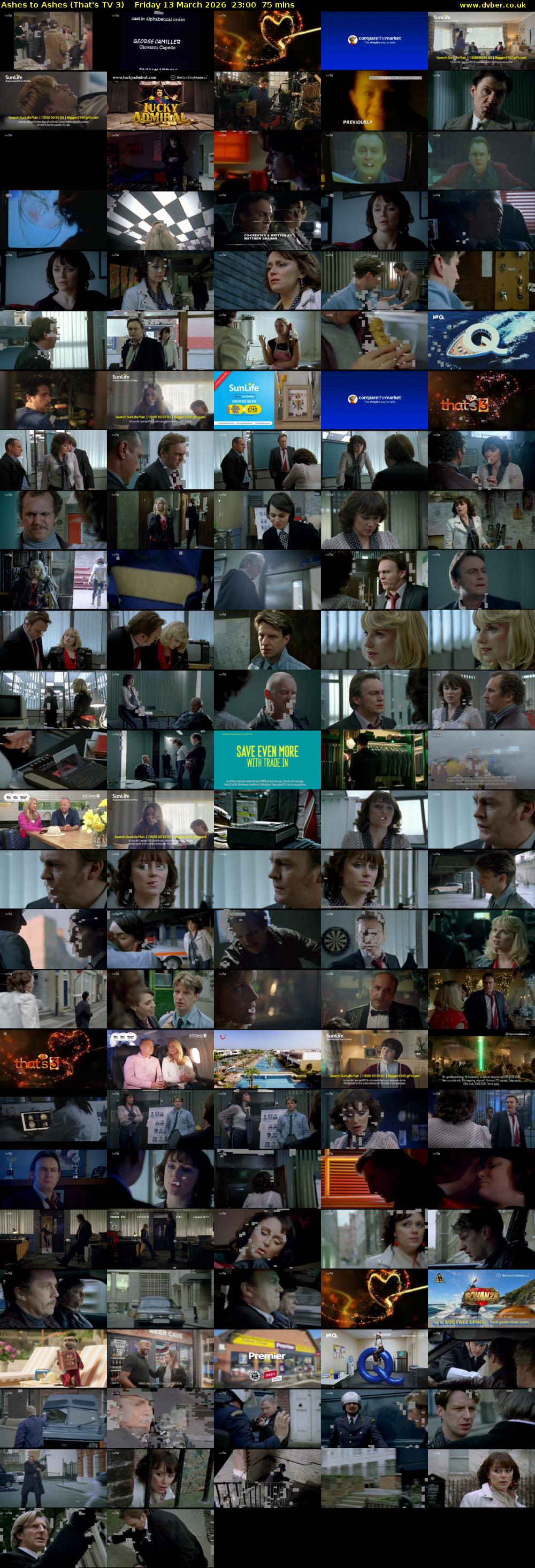 Ashes to Ashes (That's TV 3) Friday 13 March 2026 23:00 - 00:15