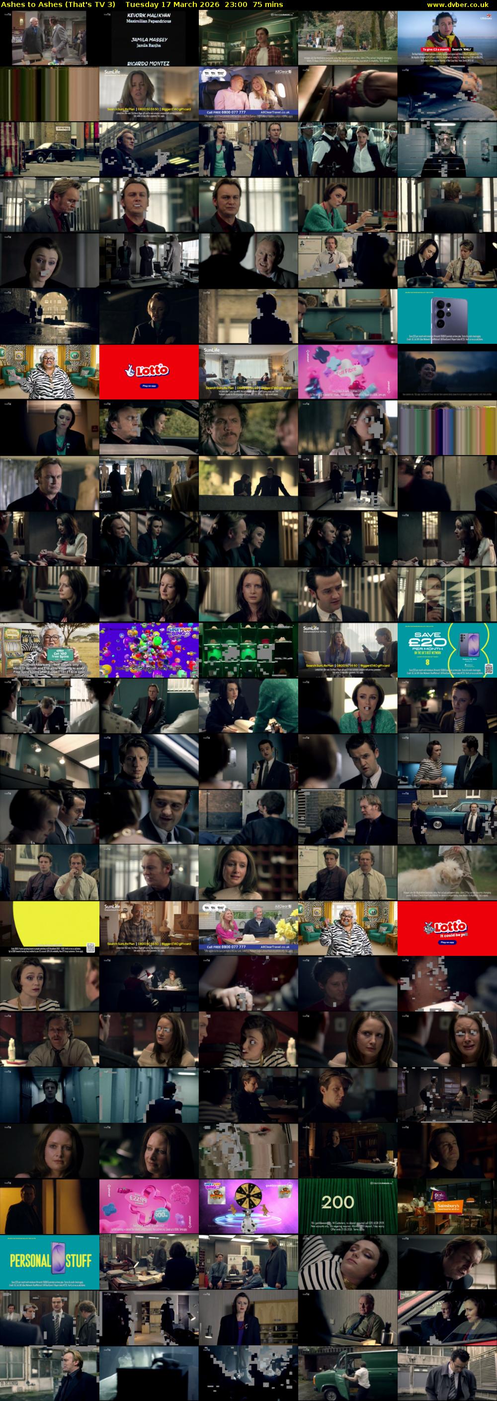 Ashes to Ashes (That's TV 3) Tuesday 17 March 2026 23:00 - 00:15