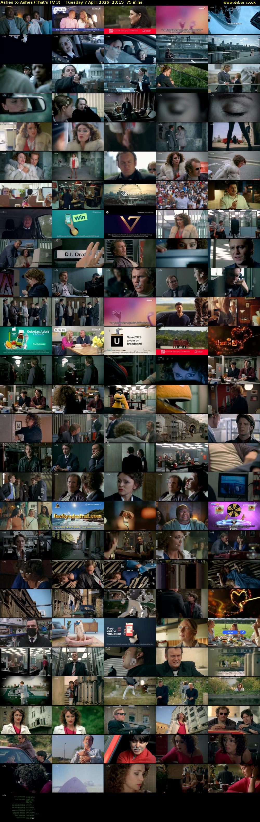 Ashes to Ashes (That's TV 3) Tuesday 7 April 2026 23:15 - 00:30