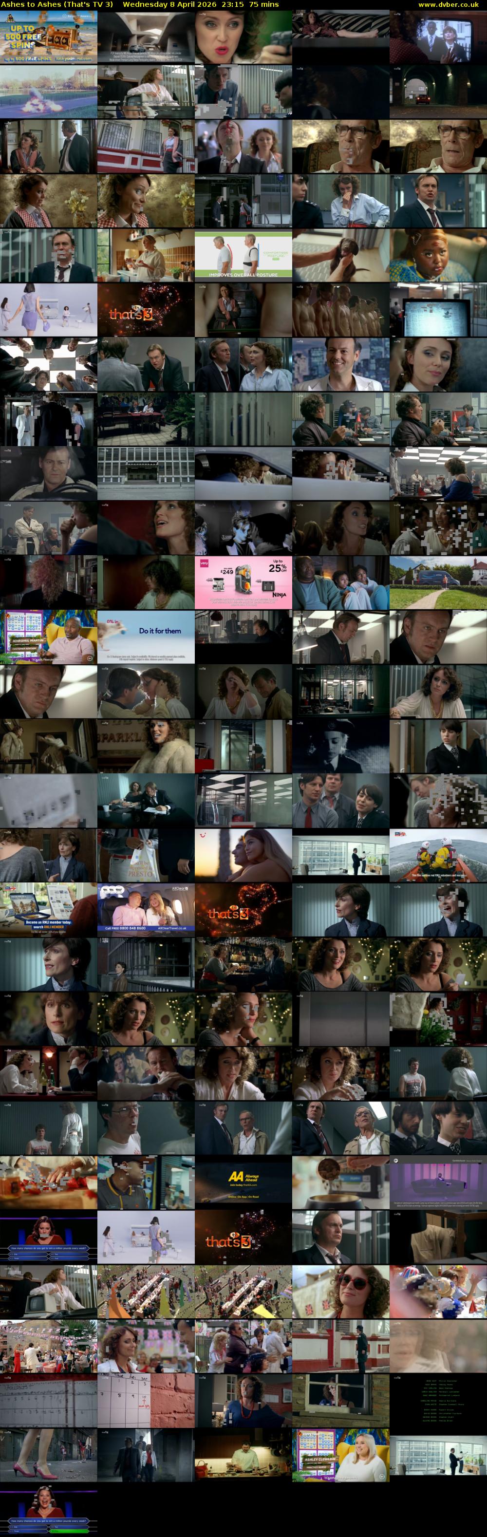 Ashes to Ashes (That's TV 3) Wednesday 8 April 2026 23:15 - 00:30