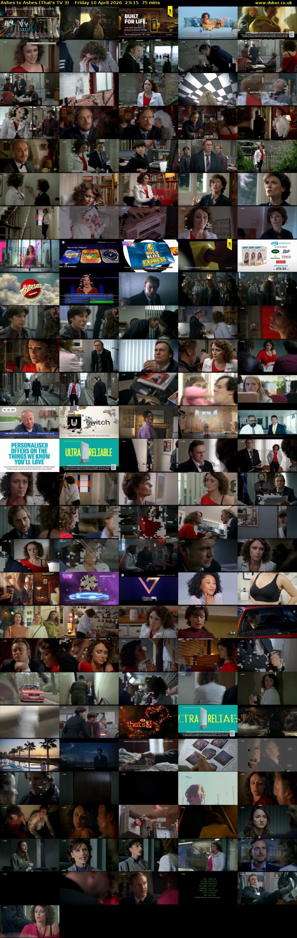 Ashes to Ashes (That's TV 3) Friday 10 April 2026 23:15 - 00:30