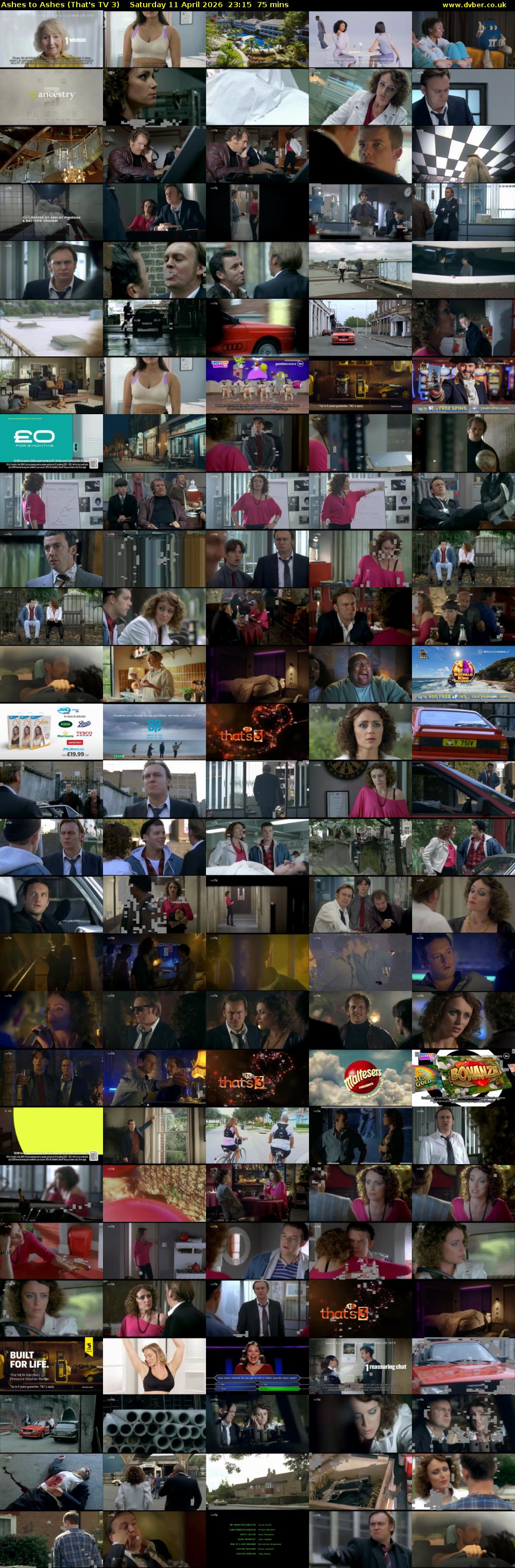 Ashes to Ashes (That's TV 3) Saturday 11 April 2026 23:15 - 00:30