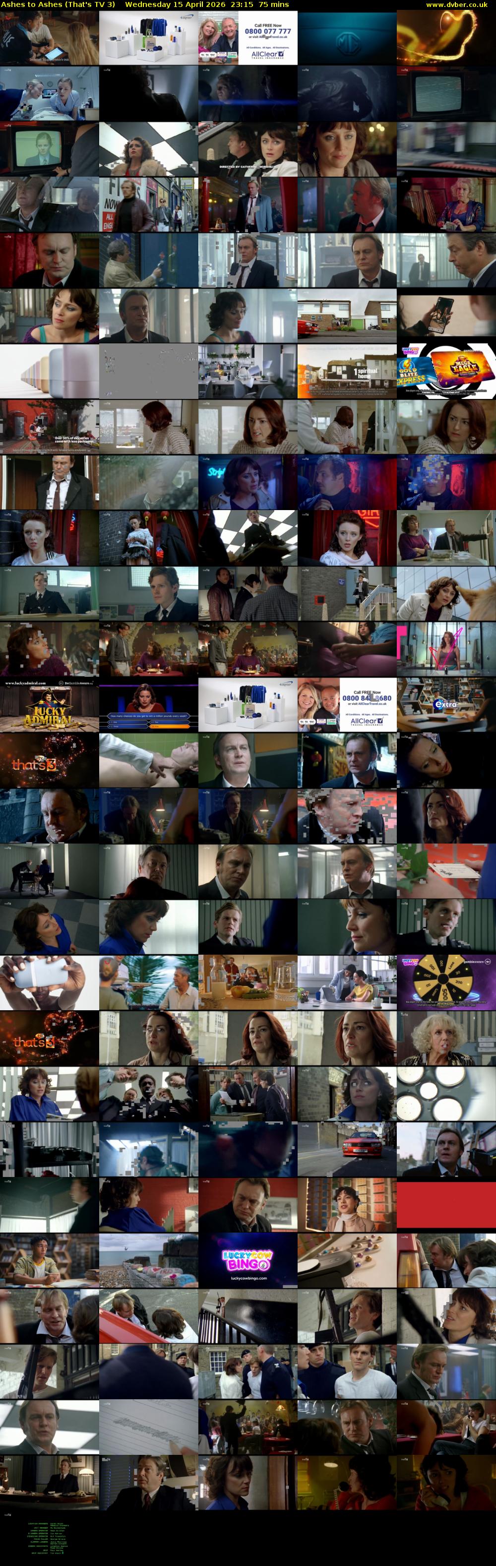 Ashes to Ashes (That's TV 3) Wednesday 15 April 2026 23:15 - 00:30