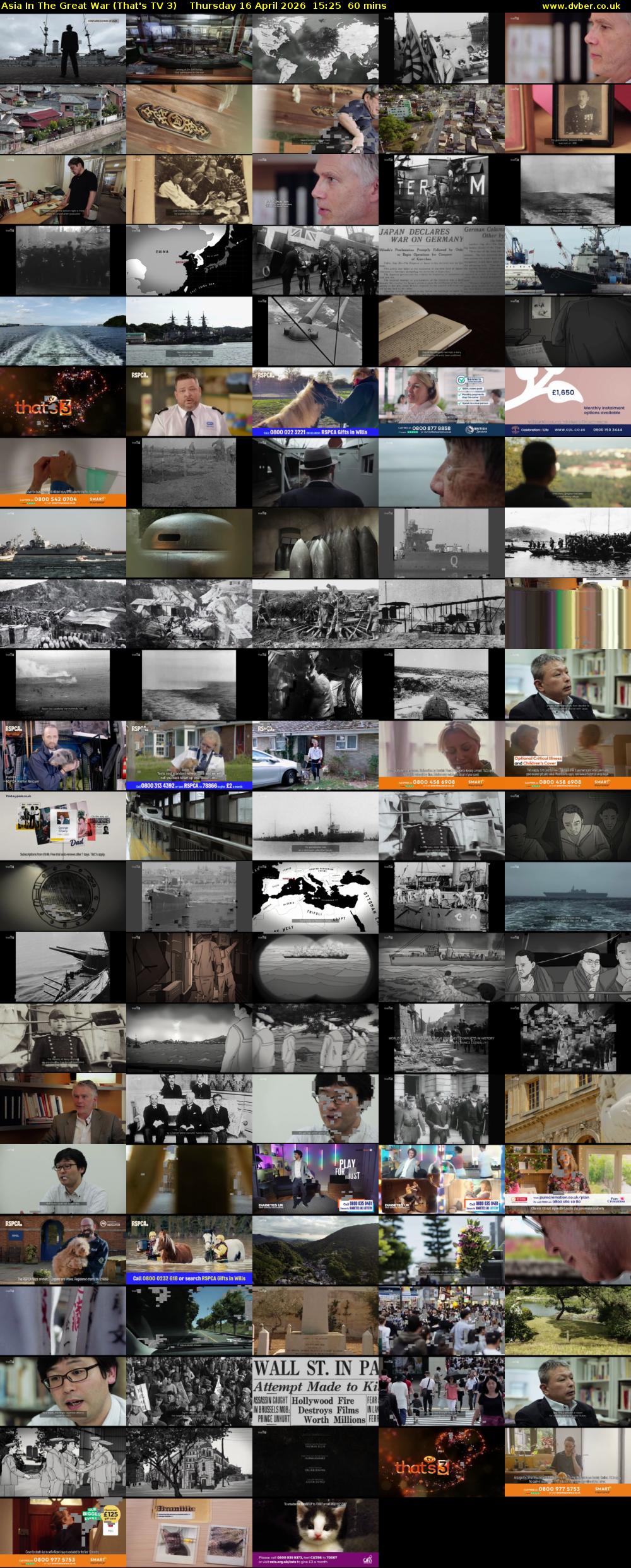 Asia In The Great War (That's TV 3) Thursday 16 April 2026 15:25 - 16:25