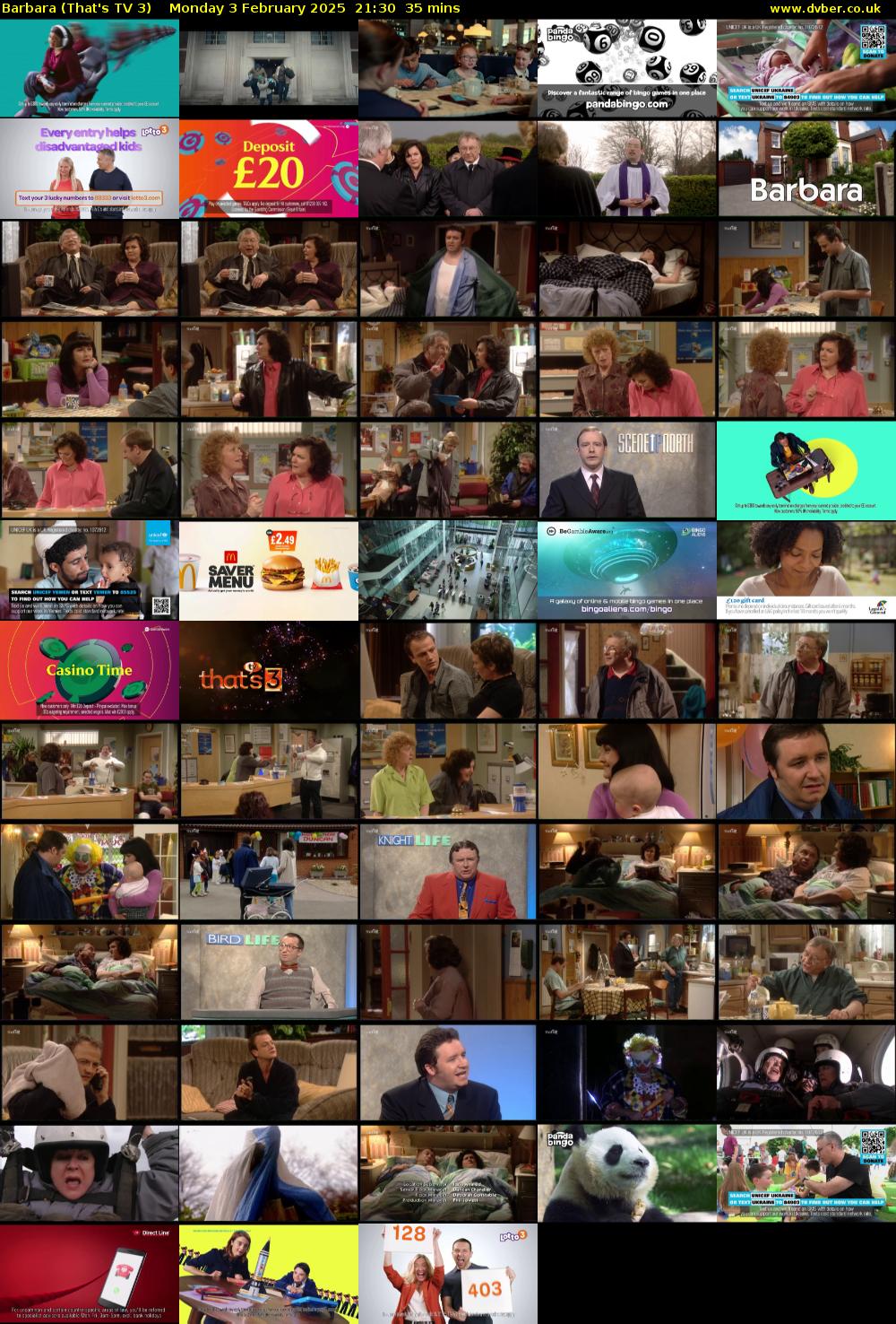 Barbara (That's TV 3) Monday 3 February 2025 21:30 - 22:05