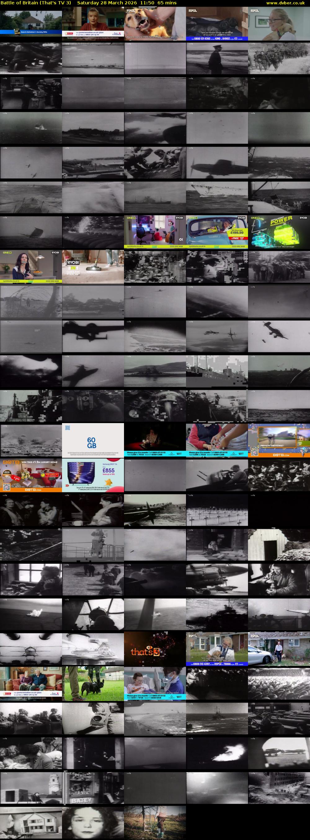 Battle of Britain (That's TV 3) Saturday 28 March 2026 11:50 - 12:55