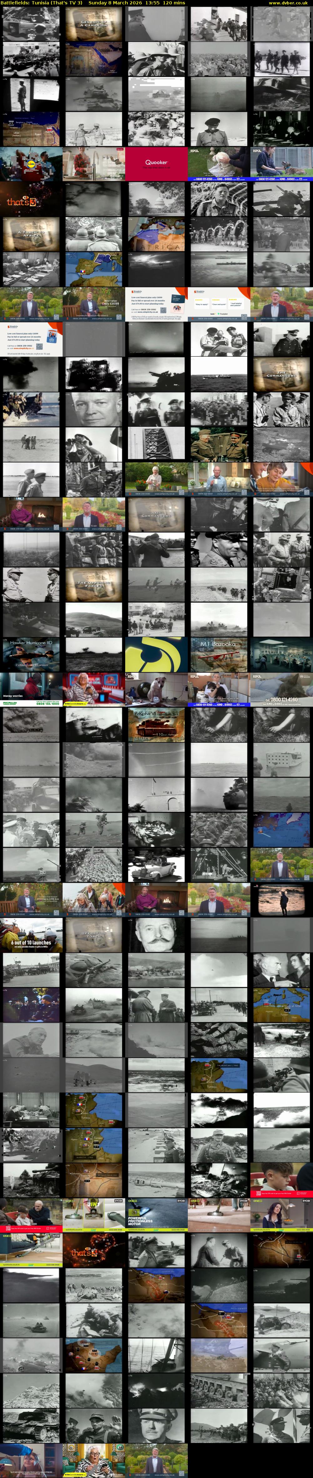 Battlefields: Tunisia (That's TV 3) Sunday 8 March 2026 13:55 - 15:55