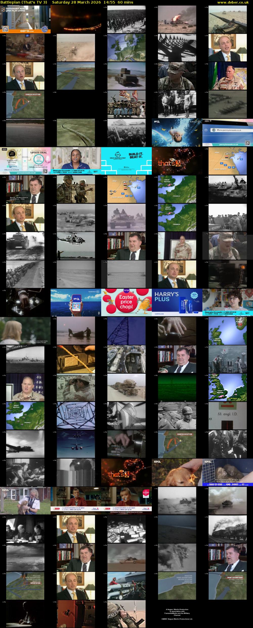 Battleplan (That's TV 3) Saturday 28 March 2026 14:55 - 15:55