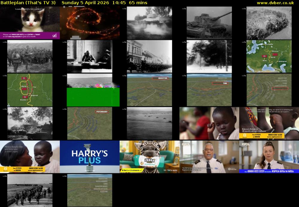 Battleplan (That's TV 3) Sunday 5 April 2026 14:45 - 15:50