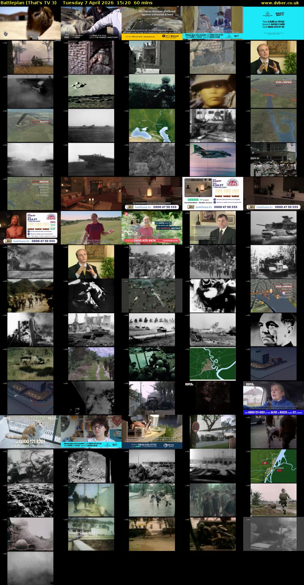 Battleplan (That's TV 3) Tuesday 7 April 2026 15:20 - 16:20