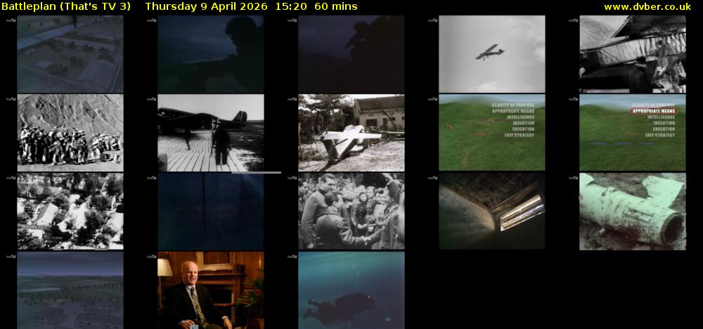 Battleplan (That's TV 3) Thursday 9 April 2026 15:20 - 16:20